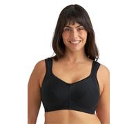 MISS MARY OF SWEDEN Reggiseno Senza Ferretto in Cotone con Tasca Speciale - Sostegno e Comfort Ottimali Cotton Divide 4G Black