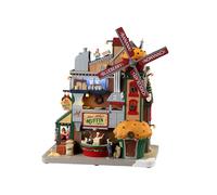 Lemax Lemax-35020 35020-UK Caddington Village Sights & Sounds: Miss Milly's Muffin Mill, Multicolore