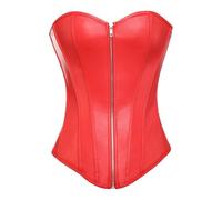 MISS MOLY Donna Corsetto di Pelle Sexy Cintura Intimo Modellante Waist Training Bustino con Dimagramento Bustier Corset Trainer