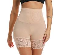 MISS MOLY Pantaloncini Sottogonna da Donna Anti Sfregamento Shorts di Sicurezza Intimi in Pizzo Guaina Snellente Contenitiva a Vita Alta Pantaloncino Modellante Senza Cuciture