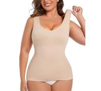 MISS MOLY Shapewear - Canotta da donna, senza cuciture, modellante, beige., XL