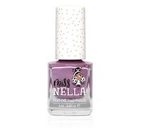 Miss Nella Bubble Gum molto brillante, smalto per bimbe a base acqua, Formula peel off