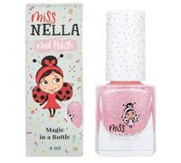 Miss Nella Its Glitzy Hippo Safe Special Glitter Pink Smalto per unghie per bambini, non tossico e inodore, formula per bambini e bambini, a base d'acqua per una facile rimozione
