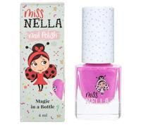 Miss Nella nuova collezione estiva BLUEBERRY SMOOTHIE- viola Smalto speciale con brillantini per bambini, con formula peel-off, a base d'acqua e senza odori