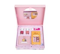 Miss Nella Set di cosmetici per bambini, con smalto per unghie, balsamo per labbra, palette di ombretti e kit per unghie, ipoallergenico, senza alcool, inodore, privo di sostanze chimiche e non