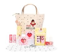 Miss Nella Set di trucchi e smalti per bambini per bambine, ipoallergenico, dermatologicamente testato, non tossico, borsa cosmetica in tela, sicura e divertente (Bag Of Wonder)