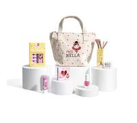Miss Nella Edizione speciale Set di Trucco e Smalto per Unghie per Piccole Ragazze, ipoallergenico, dermatologicamente testato, non tossico, sicuro e divertente (Girly Girl, 6, unità)