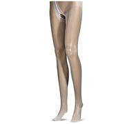 Miss O X Open Crotch Pantyhose -White-Large/XL