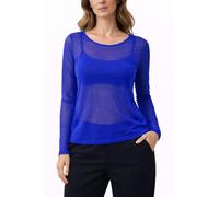 Miss Rouge: Maglietta, parte alta in voile trasparente Blu blu