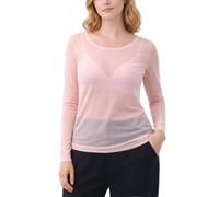 Miss Rouge: Maglietta, parte alta in voile trasparente rosa pallido