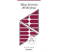 Miss Sophie - 20 UV Gel Wraps Unghie finte 1 pieces Rosso scuro unisex