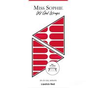 Miss Sophie - 20 UV Gel Wraps Unghie finte 1 pieces Rosso scuro unisex