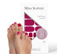 Miss Sophie Pedi Wraps Very Berry Pedicure - 27 pellicole autoadesive ultra sottili di lunga durata