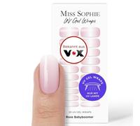 Miss Sophie - Pellicole per unghie UV in gel rosa, baby boomer UV, 20 strisce di gel UV con sfumatura di colore, per unghie e piedi