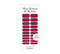 Miss Sophie UV Gel Pellicole per unghie Very Berry UV I 20 strisce UV gel smalto tinta unita per unghie e piedi