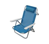 SPIAGGINA PIEGHEVOLE BRACCIOLI POGGIATESTA SEDIA GIARDINO ALLUMINIO BLU MOD.JOY