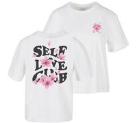 Miss Tee Auto- Love Squadra Tee Donna Parte Superiore Cotone Jersey Fiori