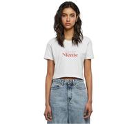 Miss Tee Be066-dolce Far Niente Cropped Tee T-Shirt, Bianco, L Donna