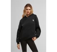 Miss Tee Donna Flying Butterfly EMB Felpa con cappuccio soffice MST276 S Nero