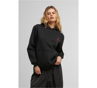 Miss Tee Donna Queen Card EMB Felpa con cappuccio soffice MST274 3XL Nero