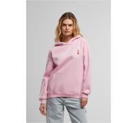 Miss Tee Donna Queen Card EMB Felpa con cappuccio soffice MST274 S Rosa