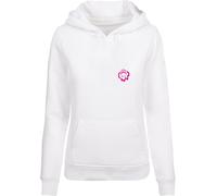 Miss Tee Felpa con cappuccio da donna Everything's Nice MST039 M Bianco