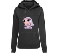 Miss Tee Mst060-forever Whatever Hoody Felpa con Cappuccio, Carbone, M Donna