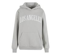 Miss Tee Felpa 'Los Angeles' grigio / bianco Donna Miss Tee S grigio / bianco