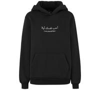 Miss Tee Felpa 'Love Yourself First' nero / bianco Donna Miss Tee XL nero / bianco
