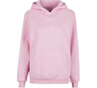 Miss Tee Ladies Babe Wording Ladies Fluffy Hoody MST210 M Rosa