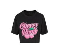 Miss Tee Maglia extra large 'Cherry Bomb' verde / rosa / nero / bianco Donna Miss Tee L verde / rosa / nero / bianco