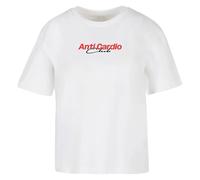 Miss Tee Maglietta da donna Anti Cardio Club Tee MST157 S Bianco