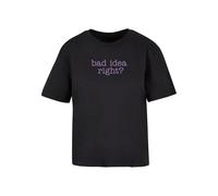 Miss Tee Maglietta 'Bad Idea' lilla / nero Donna Miss Tee L