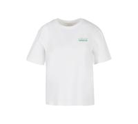 Miss Tee Maglietta 'Cheers And Bubbles' verde erba / salmone / bianco Donna Miss Tee XS