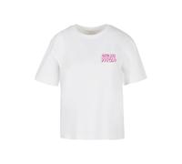 Miss Tee Maglietta 'Cute But Psycho' rosa / nero / bianco Donna Miss Tee XL
