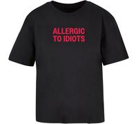 Miss Tee Maglietta da donna Allergic To Idiots Tee MST163 XS Nero