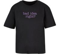 Miss Tee Maglietta da donna Bad Idea Tee MST153 XL Nero