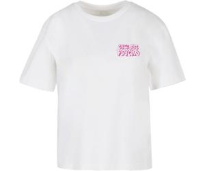Miss Tee Maglietta da donna Cute But Psycho Tee MST095 5XL Bianco