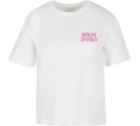 Miss Tee Maglietta da donna Cute But Psycho Tee MST095 XXL Bianco