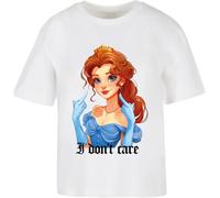 Miss Tee Maglietta da donna Don't Care Handsign Tee MST165 L Bianco