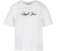 Miss Tee Maglietta da donna Faccia d'angelo MST187 L Bianco