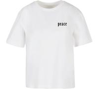 Miss Tee Girls Peace Hand Short Sleeve T-shirt Bianco 5XL Uomo