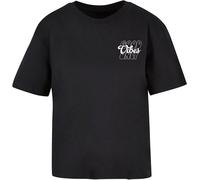 Miss Tee Maglietta da donna Good Vibes Wording Tee MST190 4XL Nero