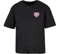 Miss Tee Maglietta da donna Heart Cage Rose Tee MST066 XL Nero