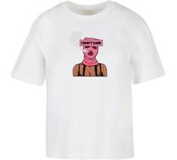 Miss Tee Maglietta da donna I Don't Care Tee MST064 L Bianco