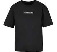 Miss Tee Maglietta da donna I Don't Care Tee MST151 3XL Nero