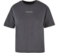 Miss Tee Maglietta da donna I Don't Give A Tee MST009 XL Grigio