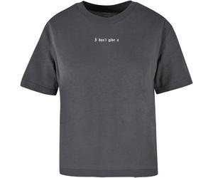 Miss Tee Maglietta da donna I Don't Give A Tee MST009 XL Grigio