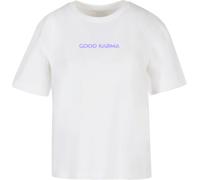 Miss Tee Maglietta da donna Karma Butterfly Tee MST184 L Bianco