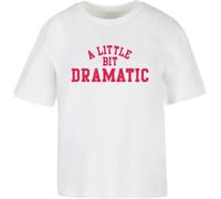 Miss Tee Maglietta da donna Lil Dramatic Tee MST071 4XL Bianco